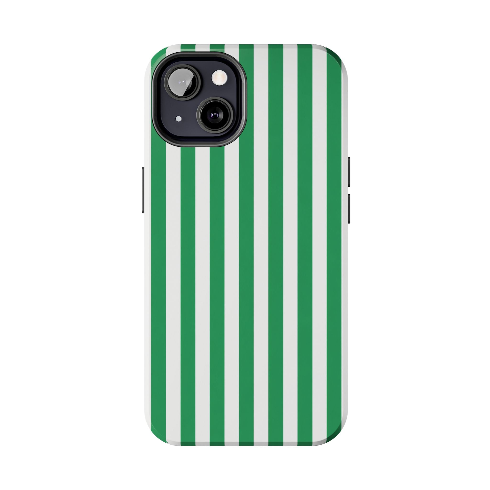 Kelly Green Striped Tough Phone Case