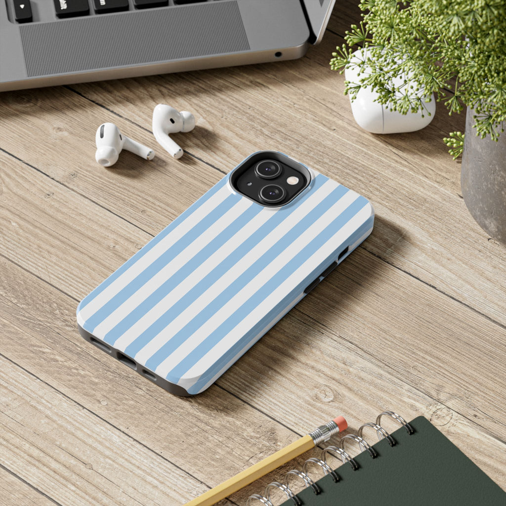 Ocean Breeze Striped Tough Phone Case