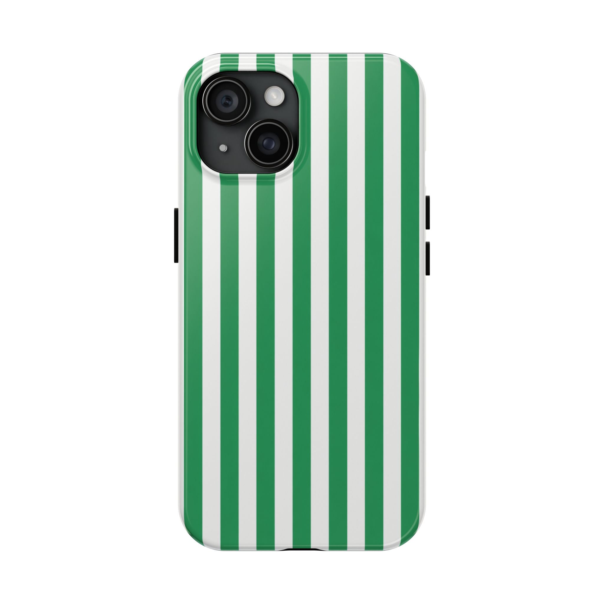Kelly Green Striped Tough Phone Case