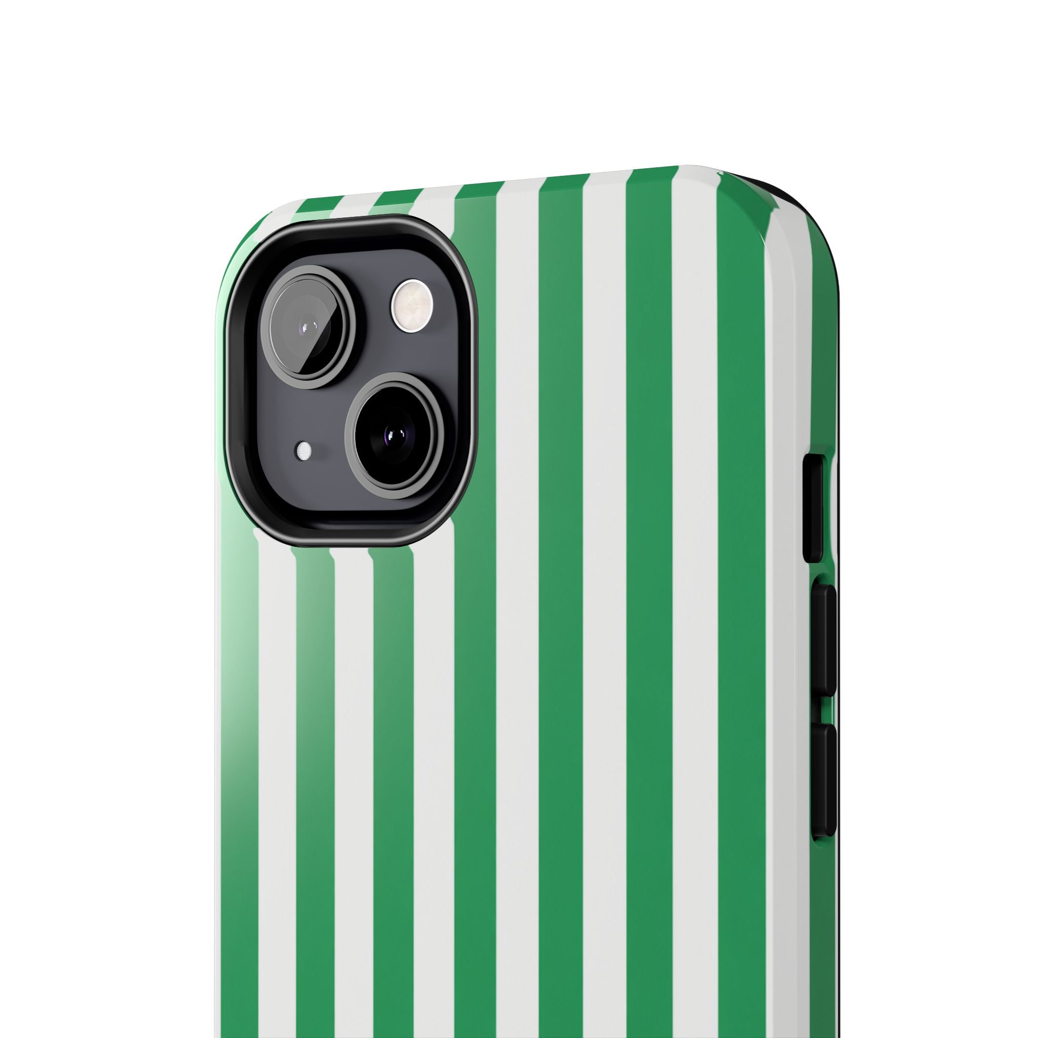 Kelly Green Striped Tough Phone Case
