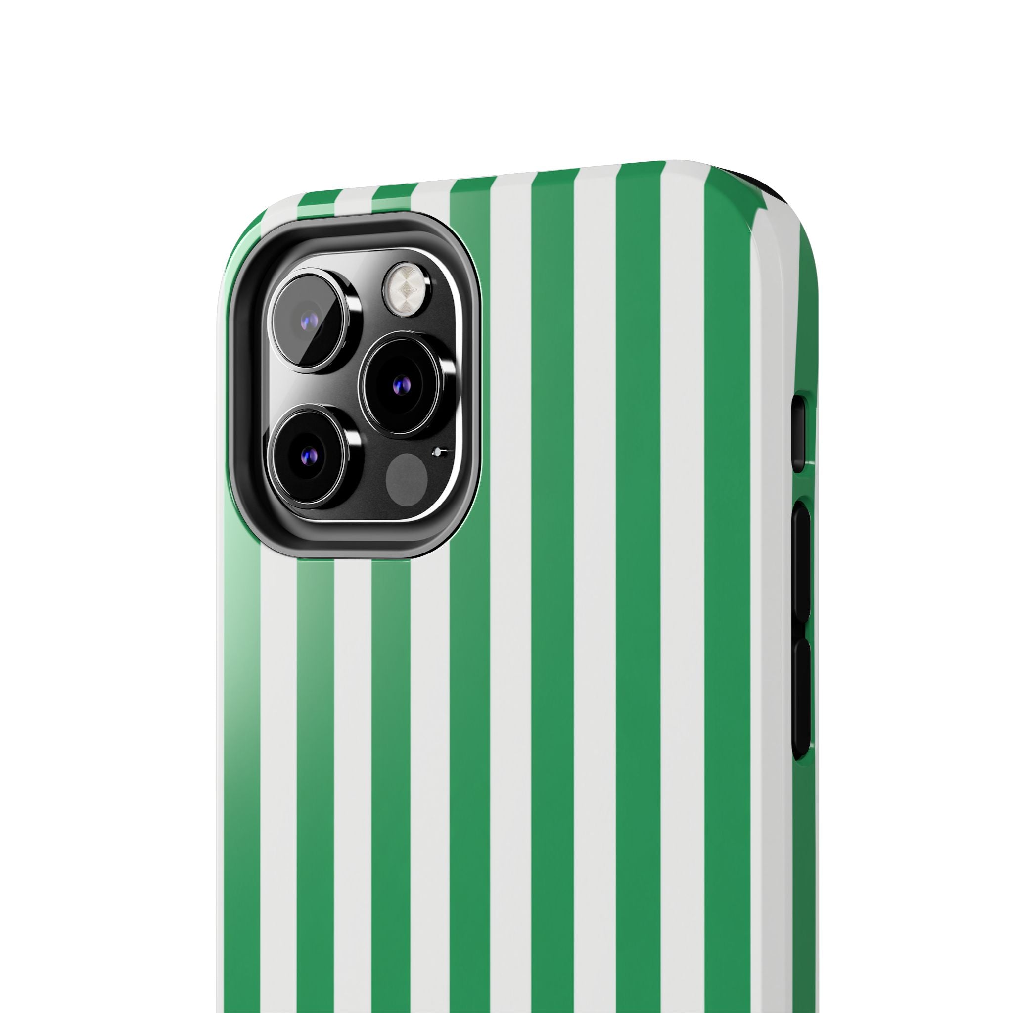 Kelly Green Striped Tough Phone Case