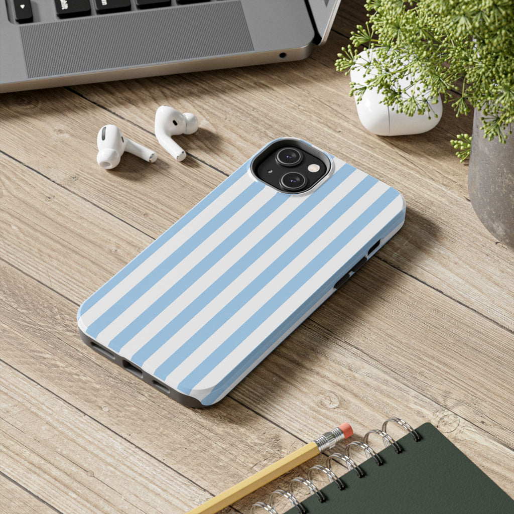 Ocean Breeze Striped Tough Phone Case