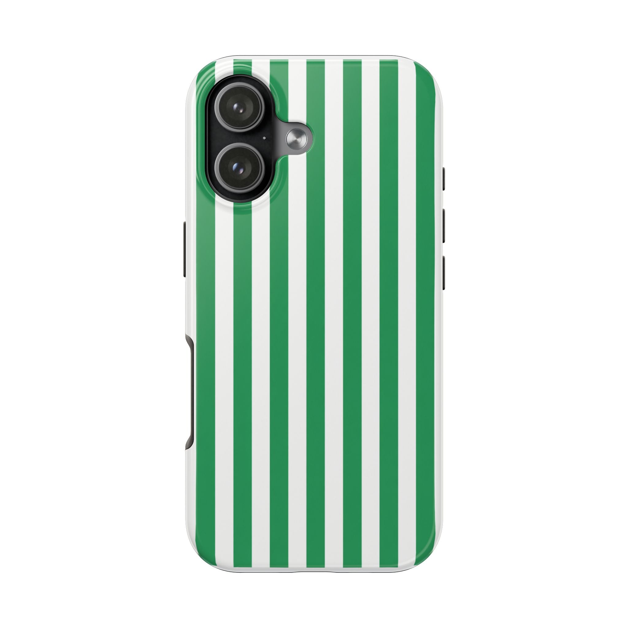 Kelly Green Striped Tough Phone Case
