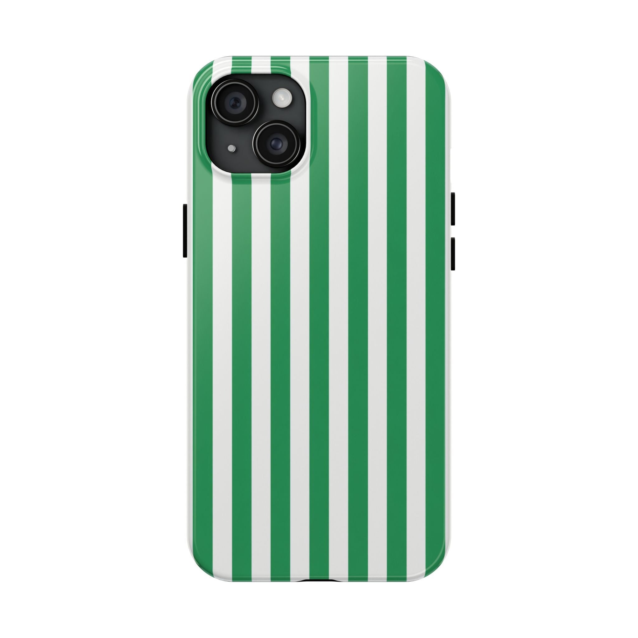 Kelly Green Striped Tough Phone Case