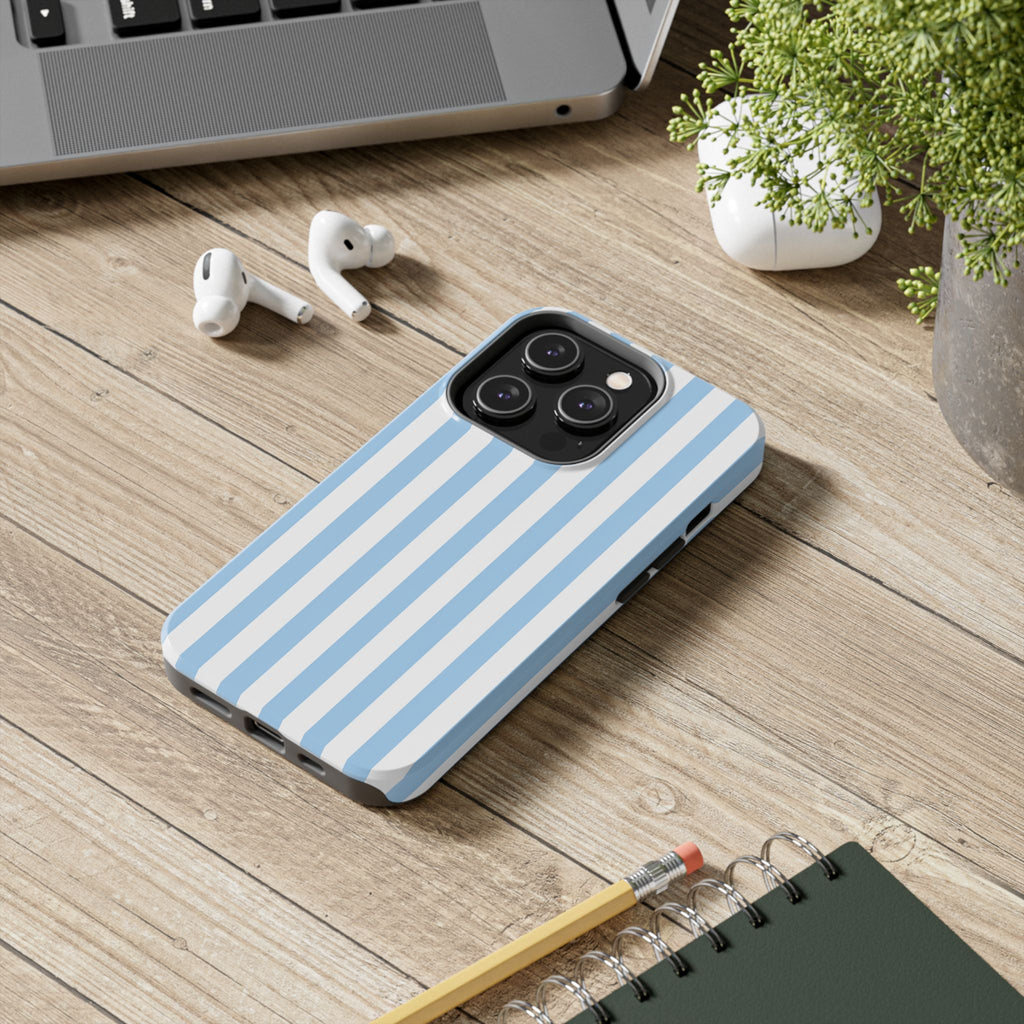 Ocean Breeze Striped Tough Phone Case
