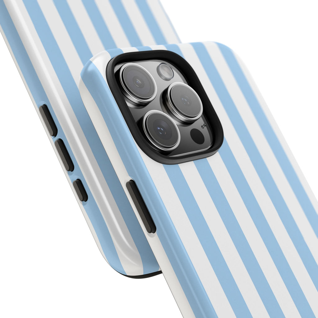 Ocean Breeze Striped Tough Phone Case